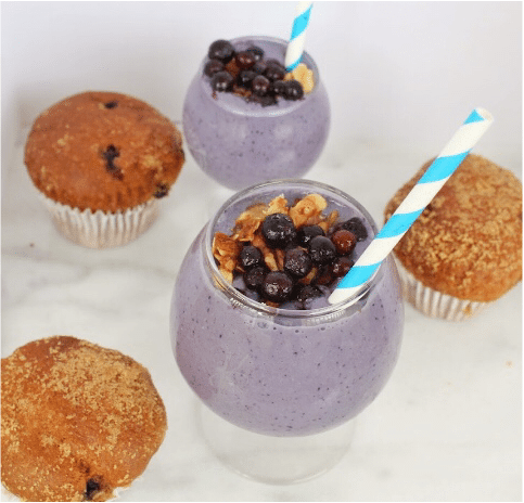 Blueberry streusel topping