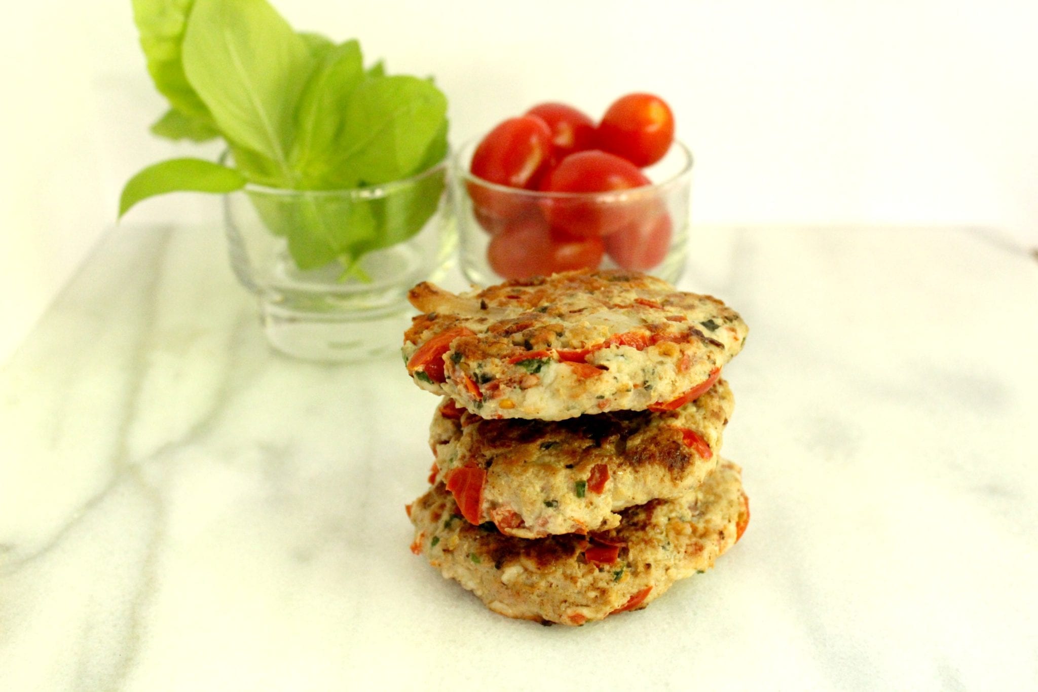 Caprese Turkey Burger Stack