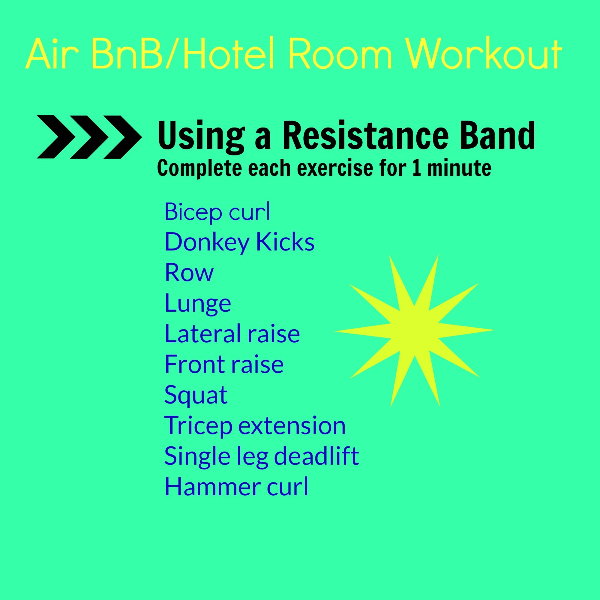 AirBnB Hotel workout