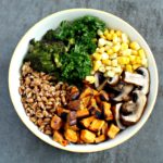 healthy vegetarian fall harvest bowl