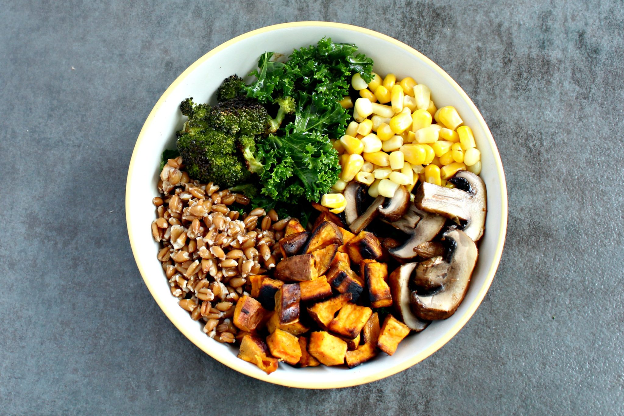 healthy vegetarian fall harvest bowl