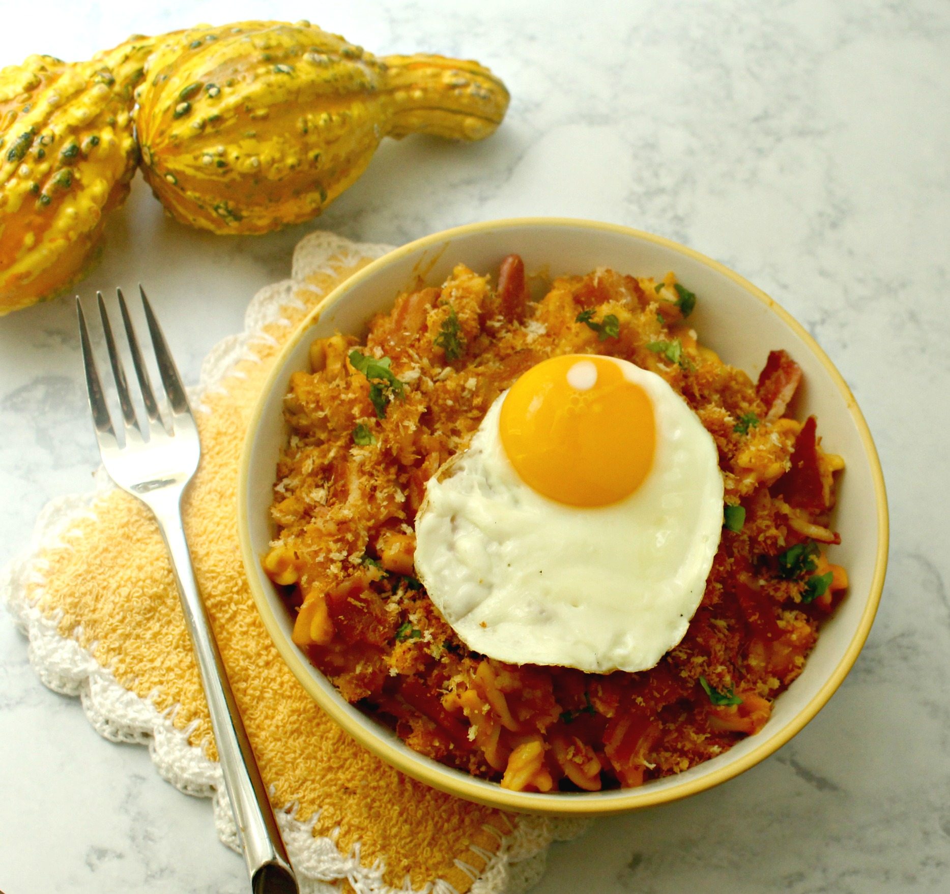 pumpkin-carbonara-with-fried-egg