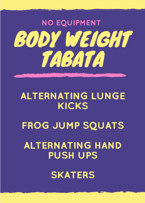 body weight tabata