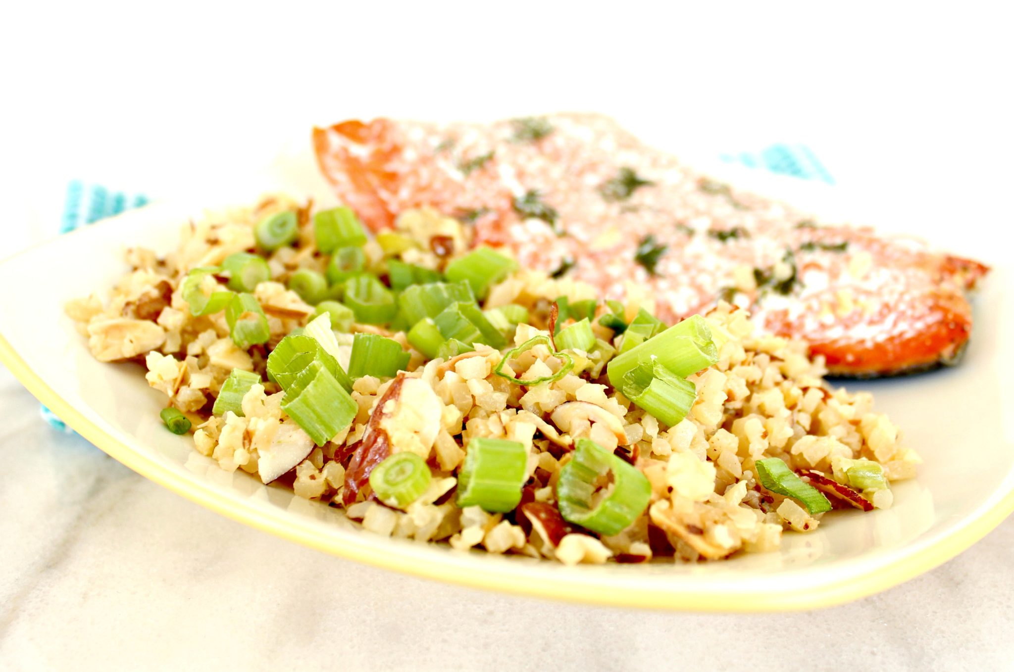 cauli rice salmon