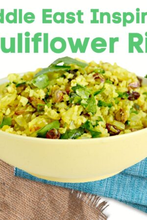 middle east inspired cauliflower rice