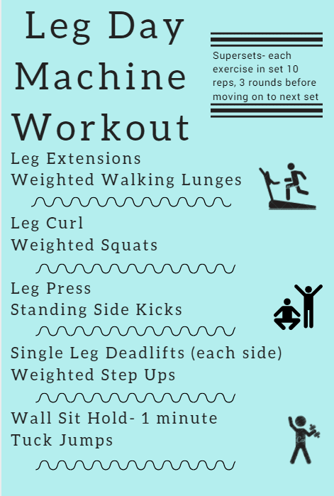 leg day machine workout