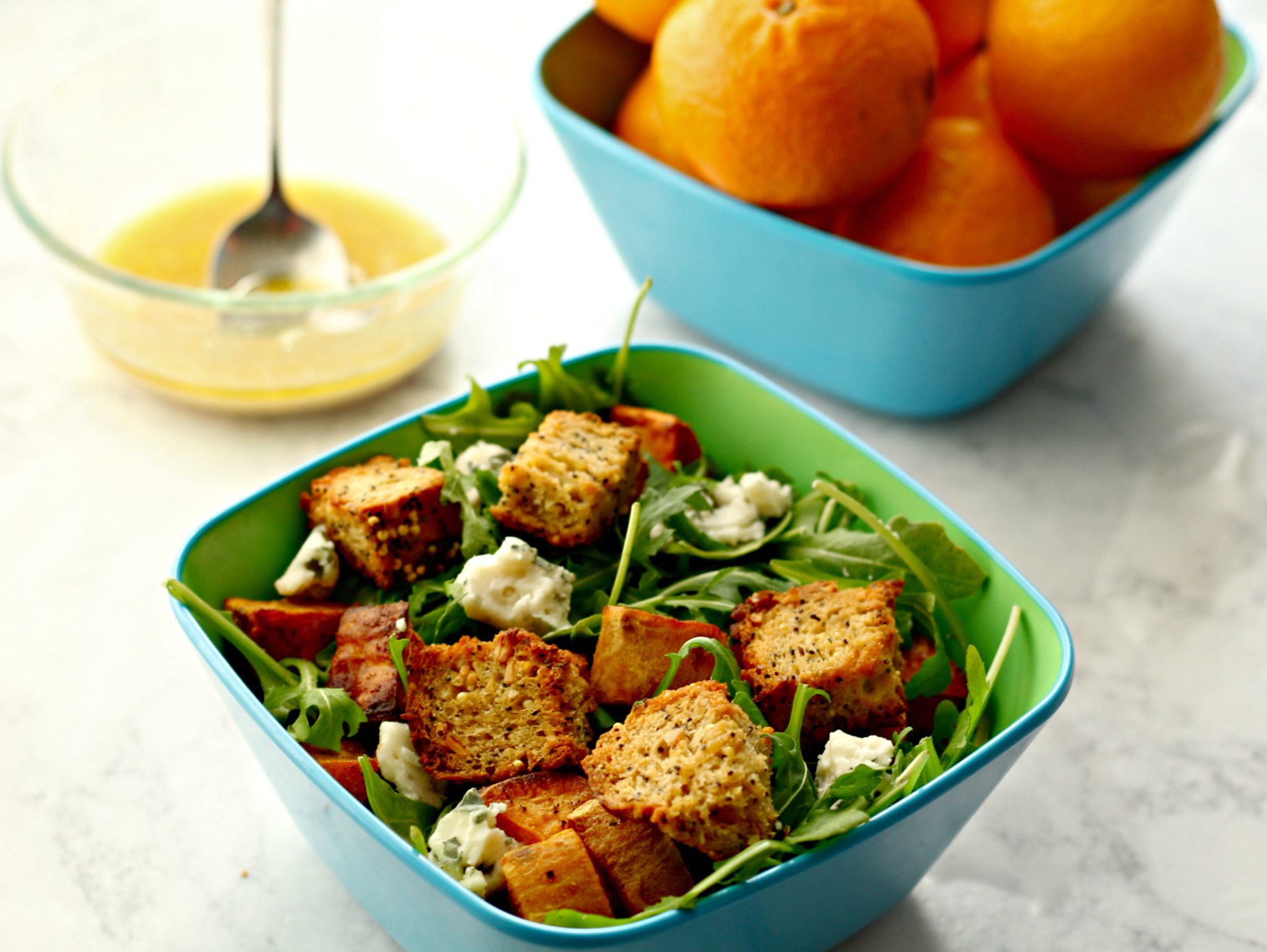 orangedressing salad