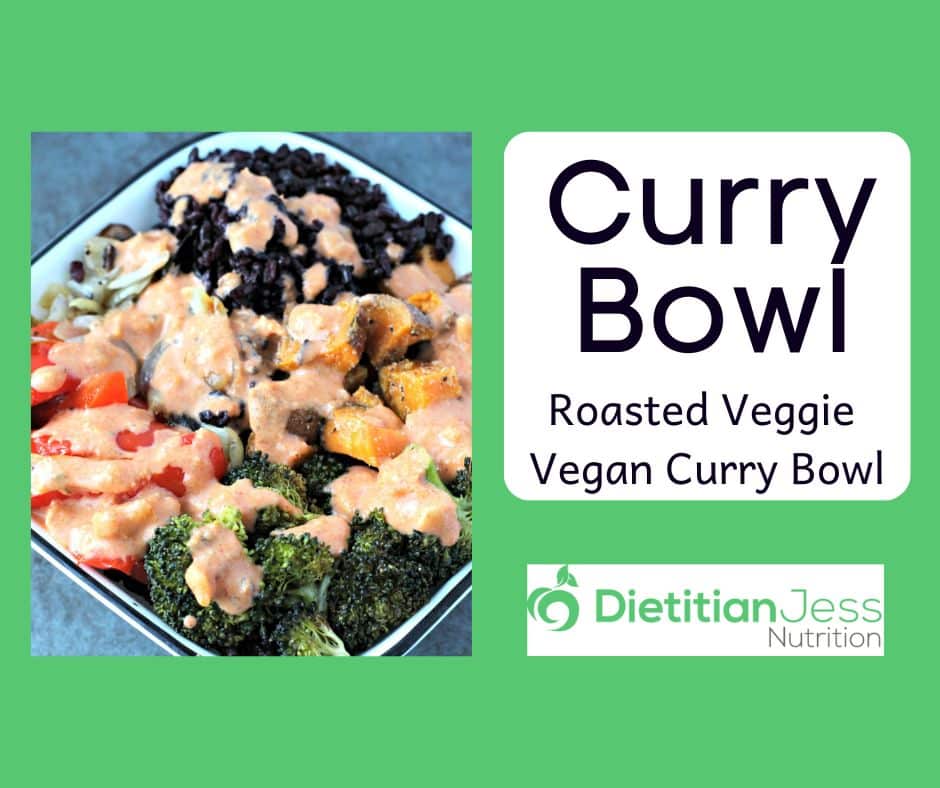 vegan curry bowl