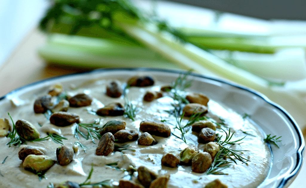 creamy pistachio soup