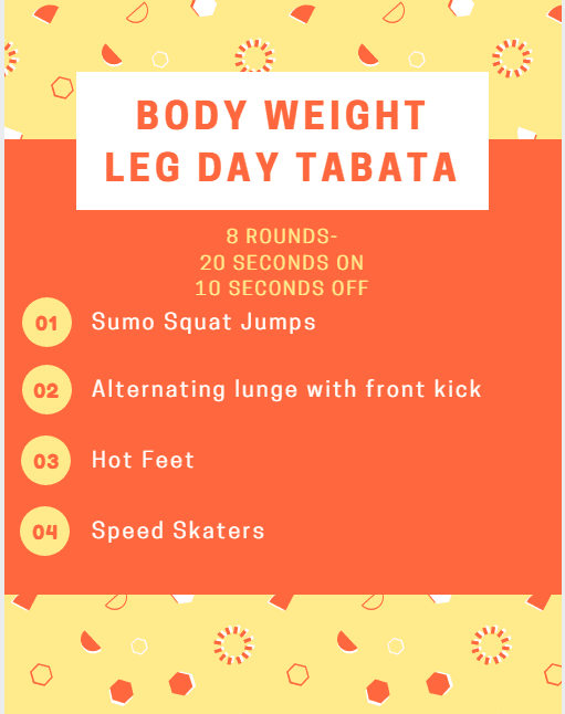 tabata leg day