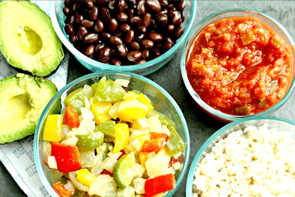 meal prep burrito bowls