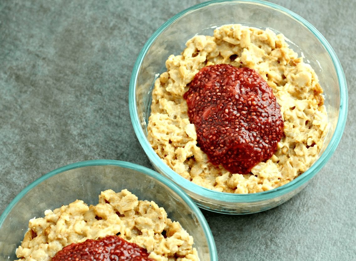 chia jam oats