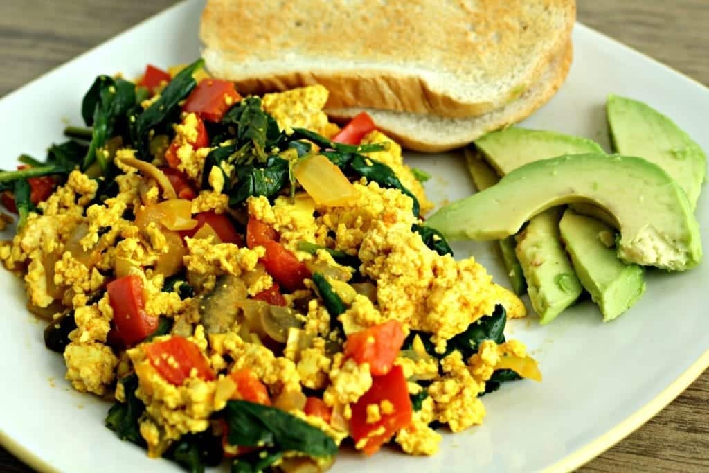 tofu scramble dish 