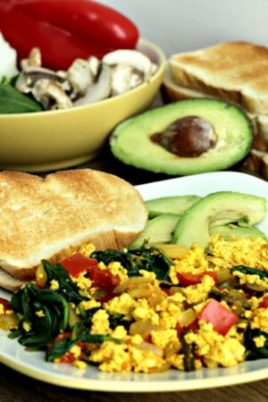 tofu scramble dinner