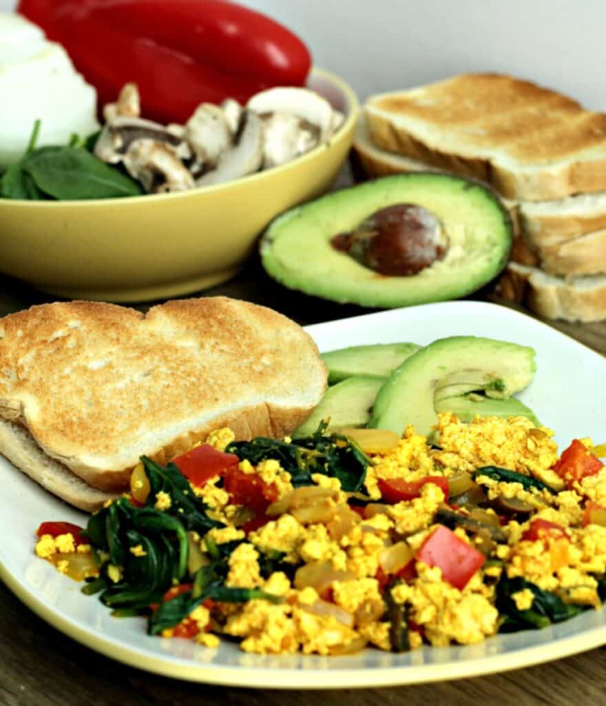 tofu scramble dinner