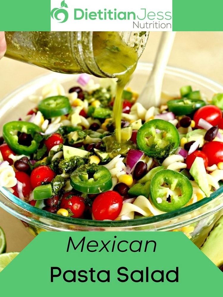 mexican pasta salad from dietitian jess