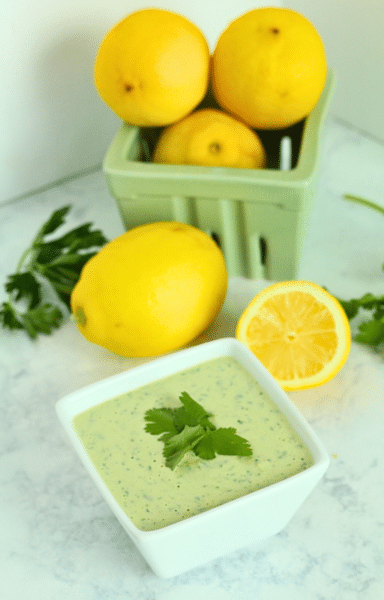 lemon tahini herb sauce
