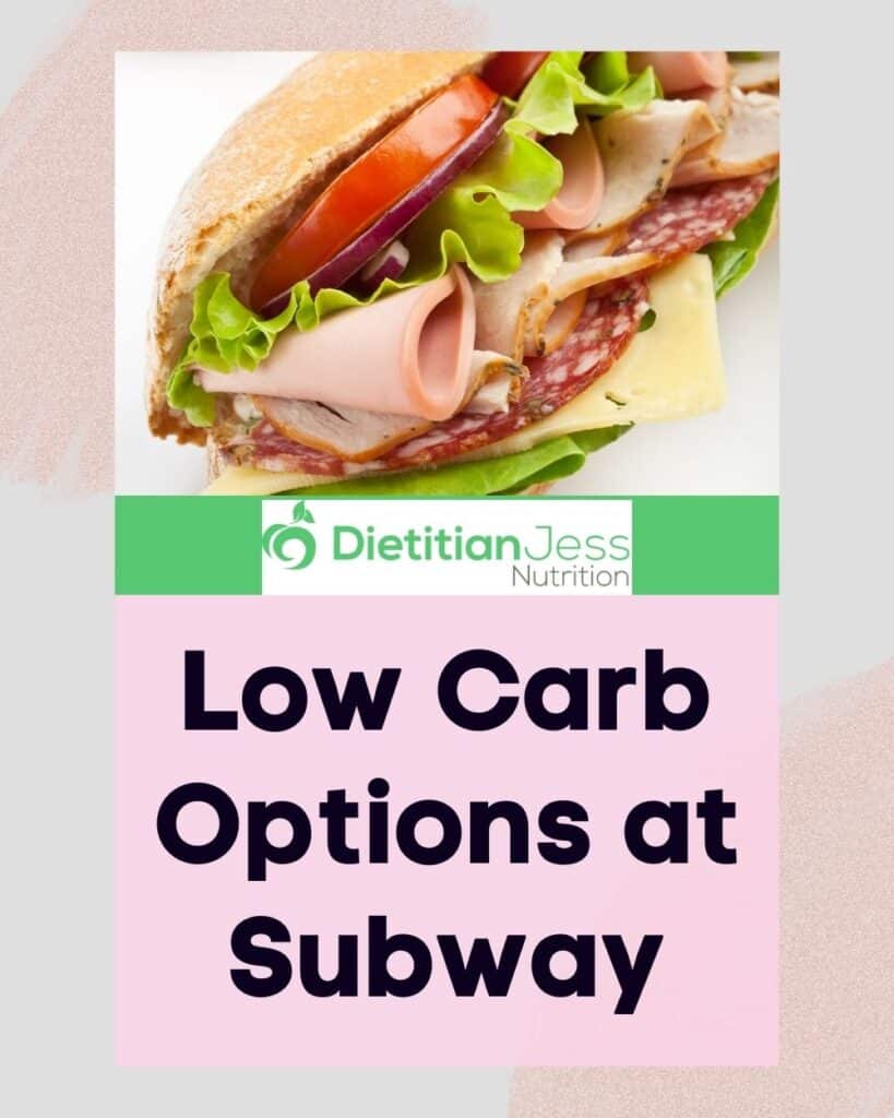 low carb for diabetics at subway